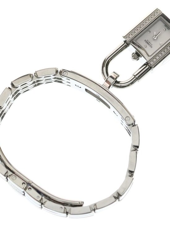 Hermes Kelly Watch Diamond Bezel White Dial SS Quartz Stainless Steel main image 4